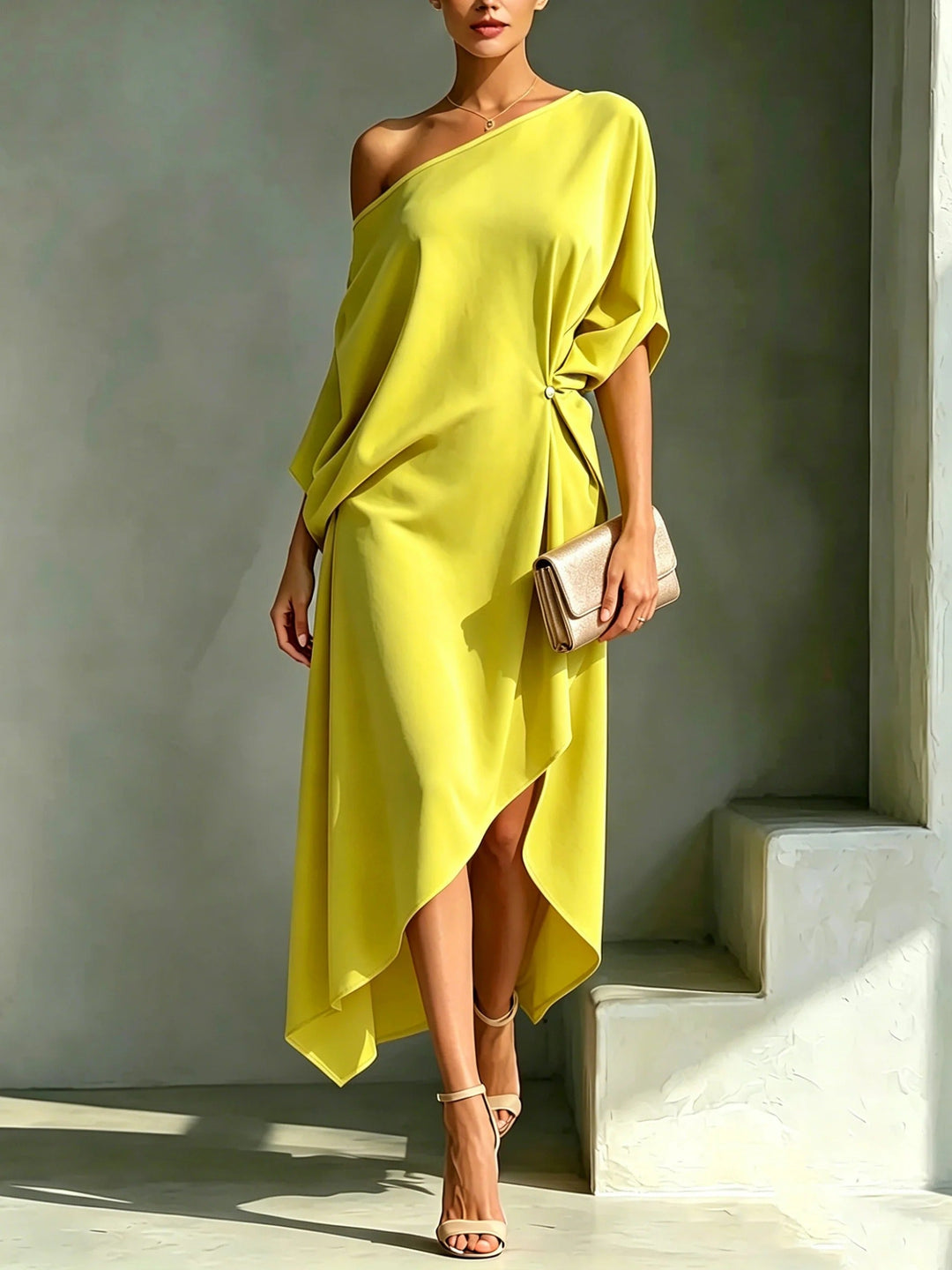 Amelia | Sophisticated Asymmetric Dress