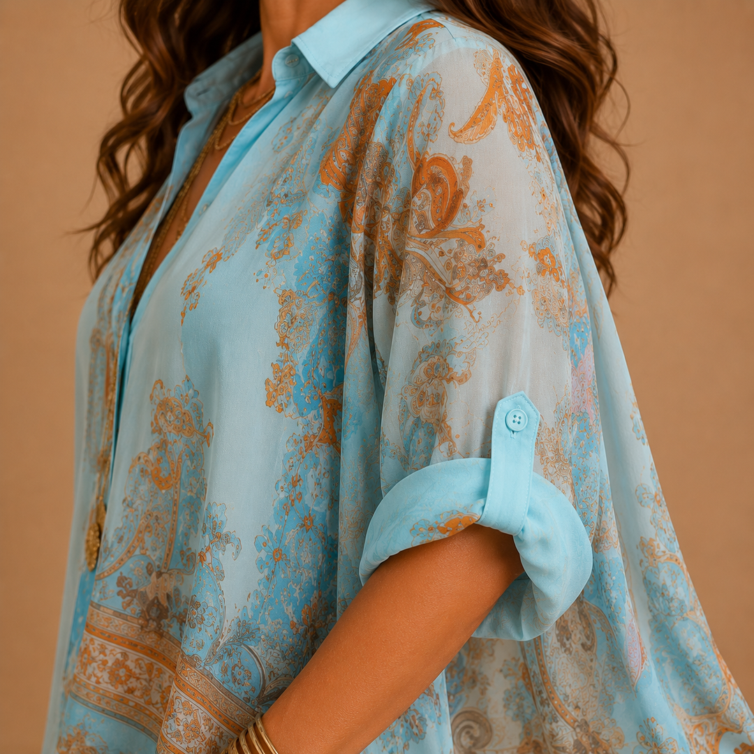 ATLAS | Elegant Mediterranean Blouse Dress