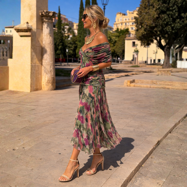 Eleanor | Off Shoulder Maxi Dress
