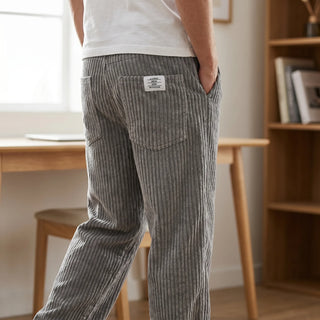 Varel | Pantaloni da uomo in velluto a coste con vita elasticizzata