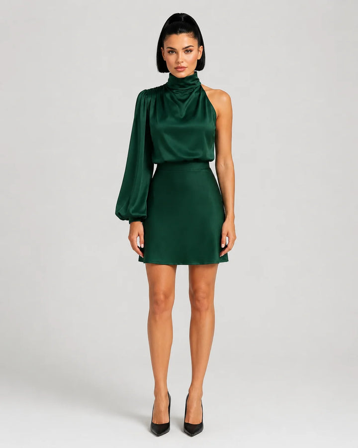 Abito Donna Elegante Asimmetrico