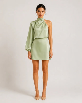Abito Donna Elegante Asimmetrico
