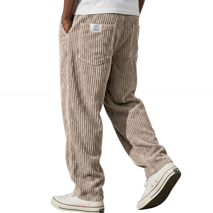 Varel | Pantaloni da uomo in velluto a coste con vita elasticizzata