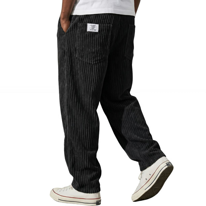 Varel | Pantaloni da uomo in velluto a coste con vita elasticizzata