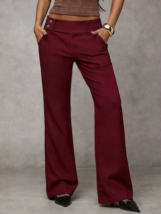 DUNA | Pantaloni Eleganti a Gamba Larga