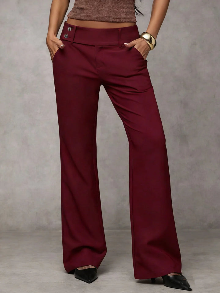 DUNA | Pantaloni Eleganti a Gamba Larga