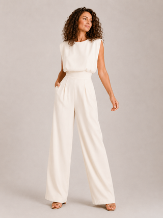 Tuta Donna Elegante Bianca