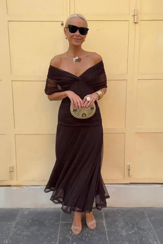 Eleanor | Off Shoulder Maxi Dress